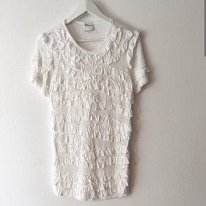 Red Valentino ruffle top size small